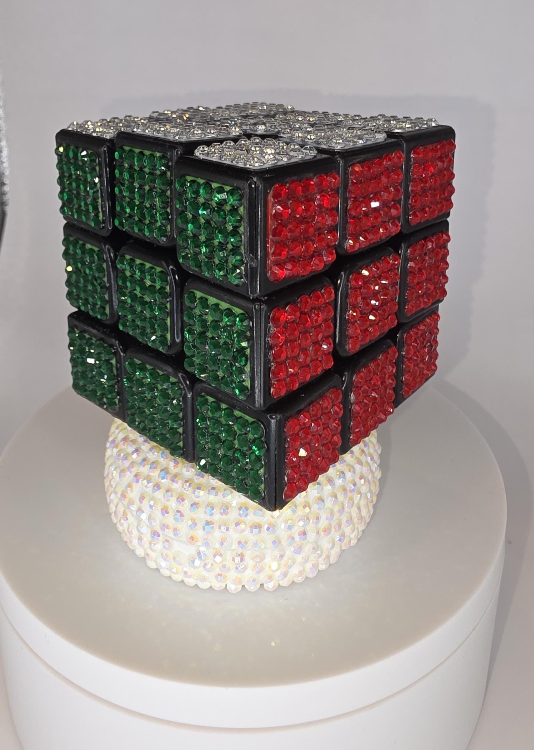 Rhinestone Retro Rubik's Cubes