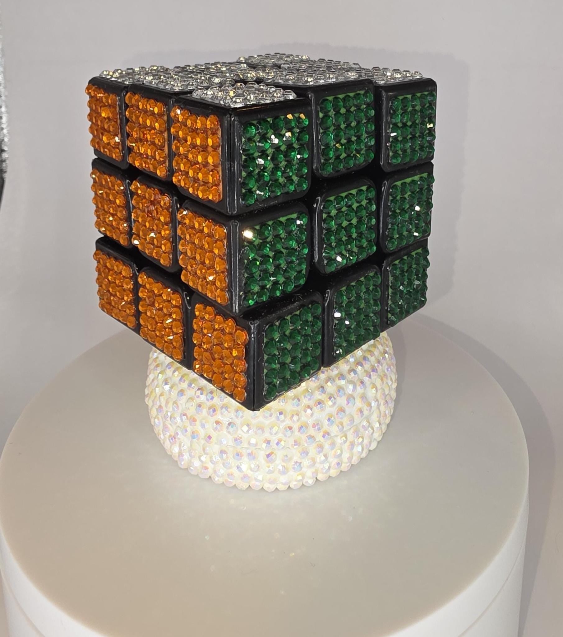 Rhinestone Retro Rubik's Cubes