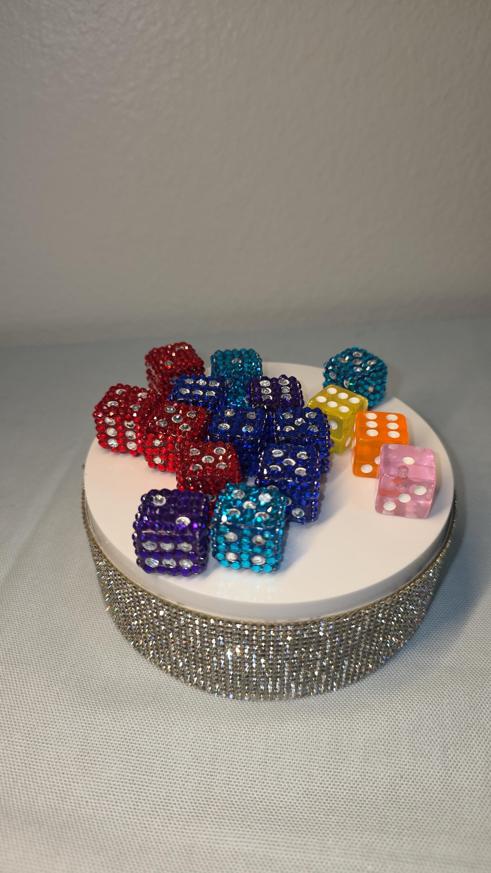 Disco Dice Conversation Starter Elite Decor 16mm Resin Standard Dice