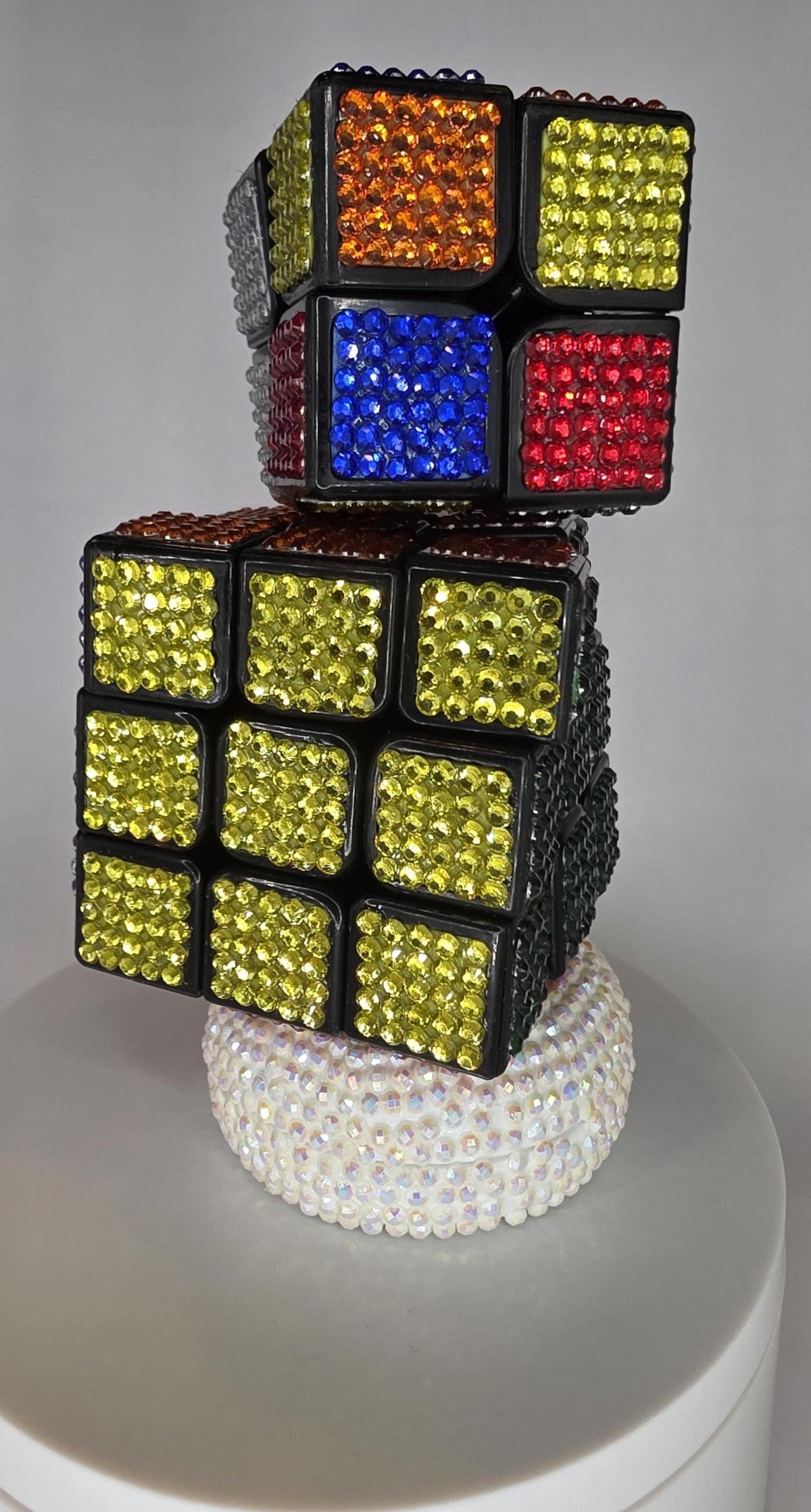 Rhinestone Retro Rubik's Cubes