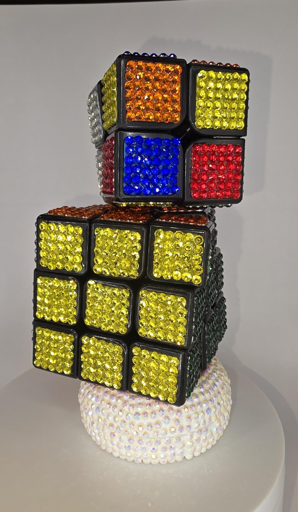 Rhinestone Retro Rubik's Cubes