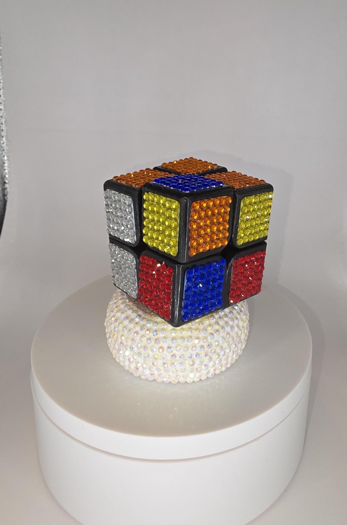 Rhinestone Retro Rubik's Cubes