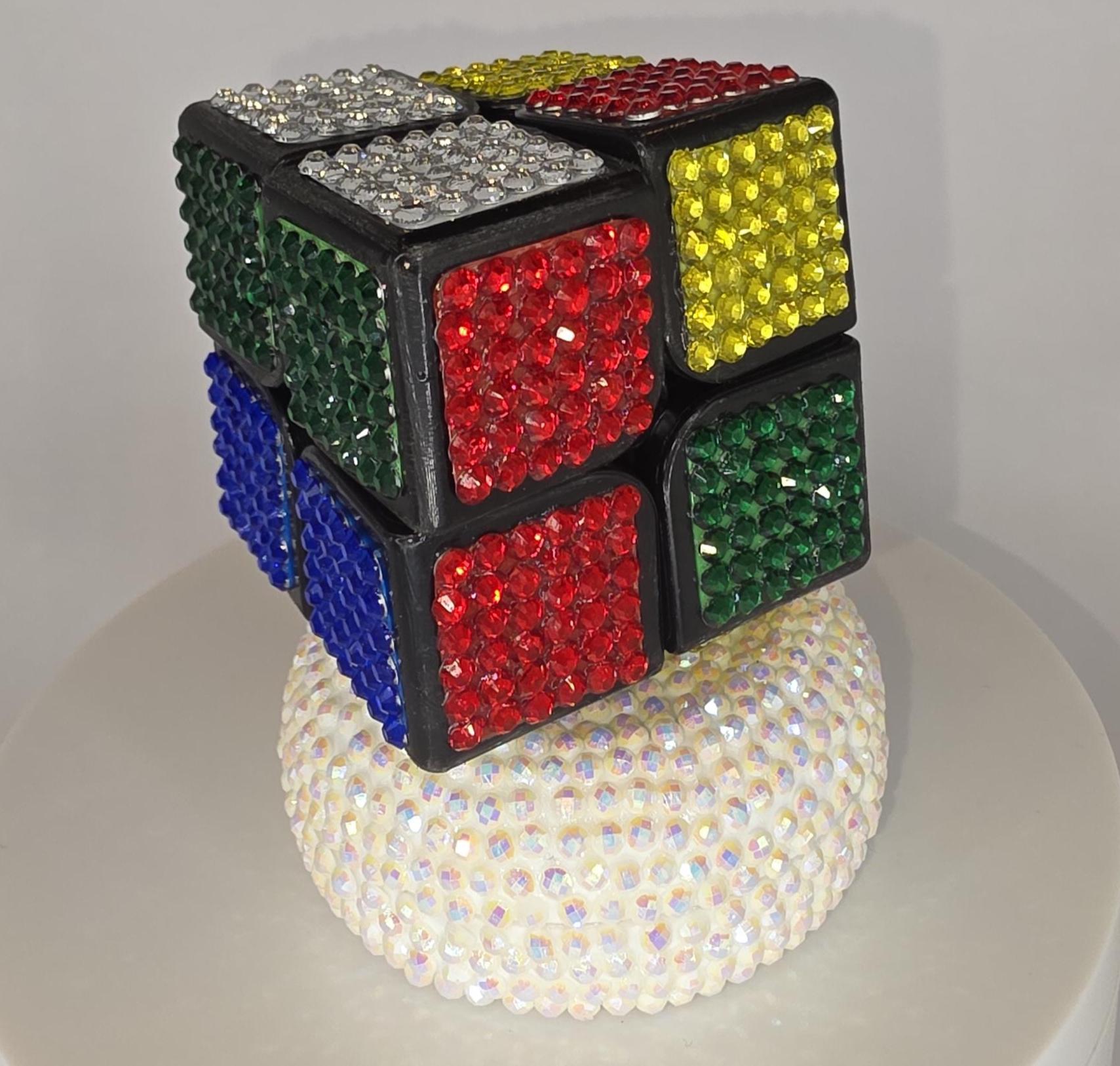 Rhinestone Retro Rubik's Cubes
