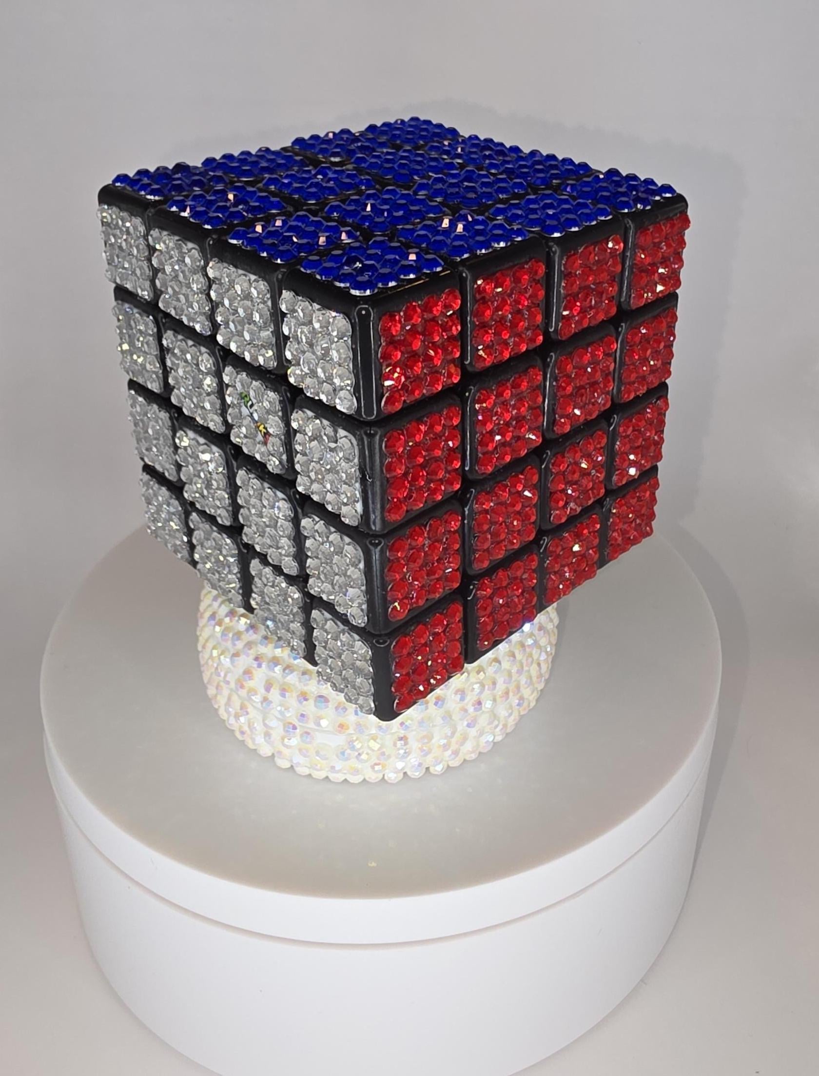 Rhinestone Retro Rubik's Cubes